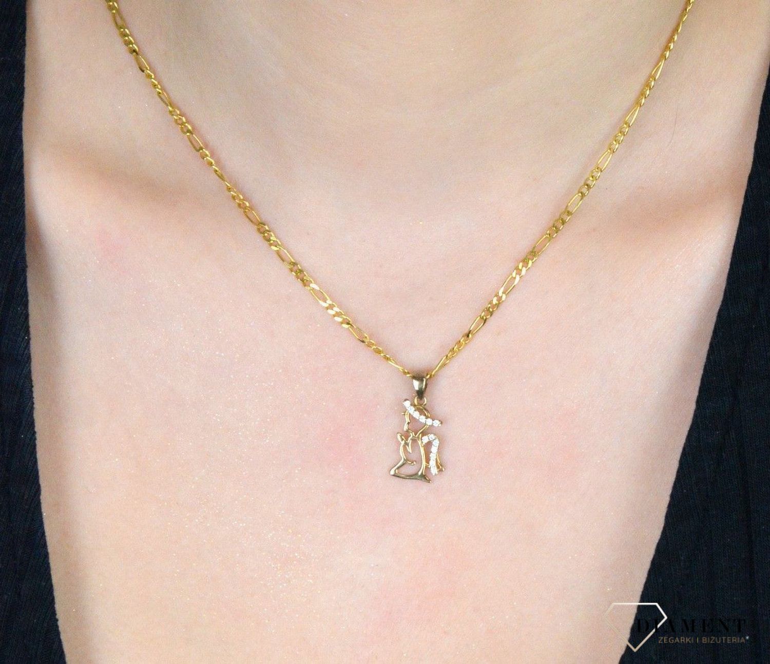 Złota zawieszka aniołek ZA3221 15.jpg